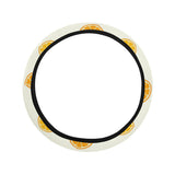 oranges leaves pattern Car Steering Wheel Cover
