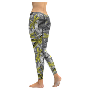 Hand drawn dragonfly pattern Women's Legging Fulfilled In US