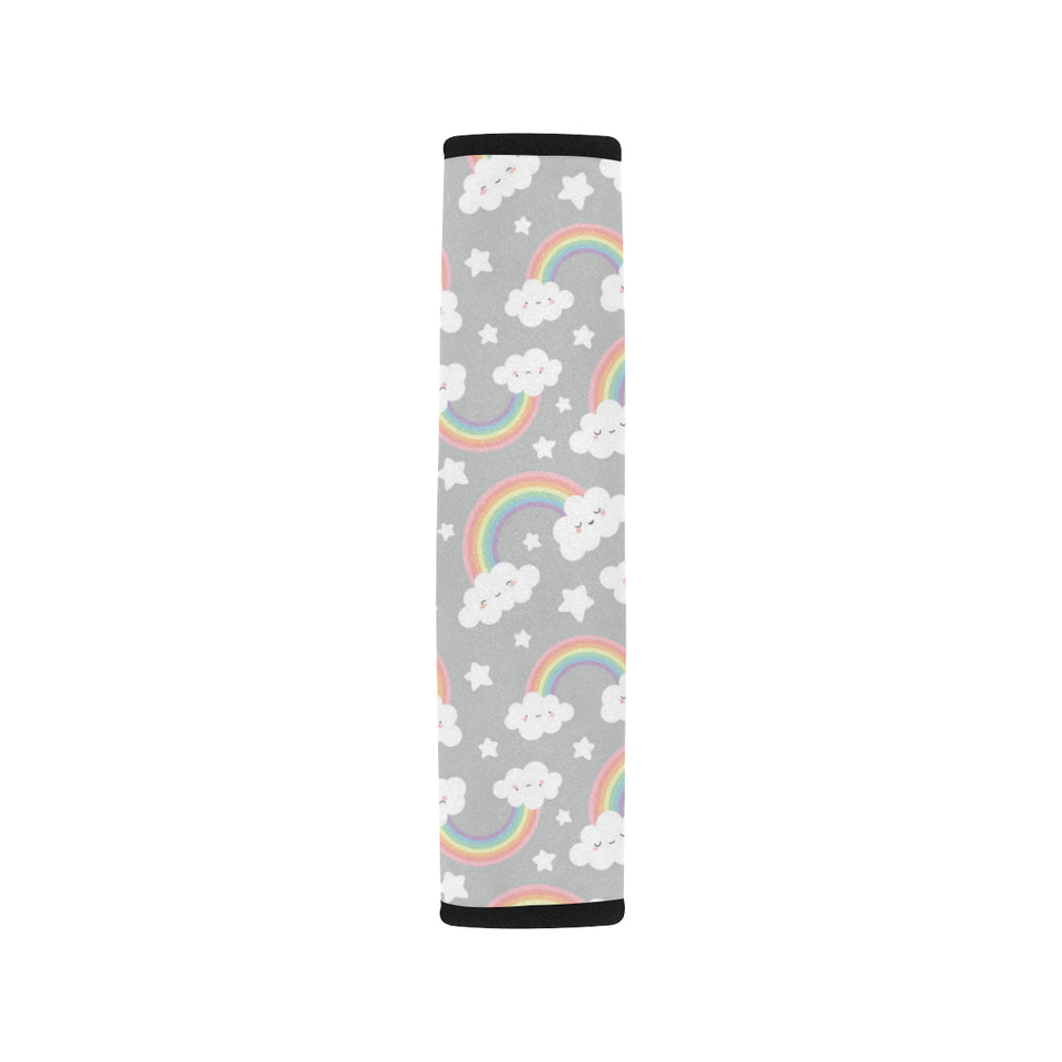 Cute rainbow clound star pattern Car Seat Belt Cover