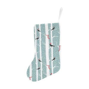 Crows christmas hat scarf Christmas Stocking