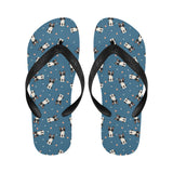 Cute boston terrier dog spattern Unisex Flip Flops