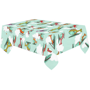 Helicopter design pattern Tablecloth