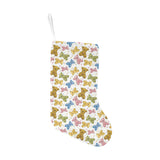 Teddy Bear Pattern Print Design 01 Christmas Stocking