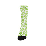 Lime design pattern Crew Socks