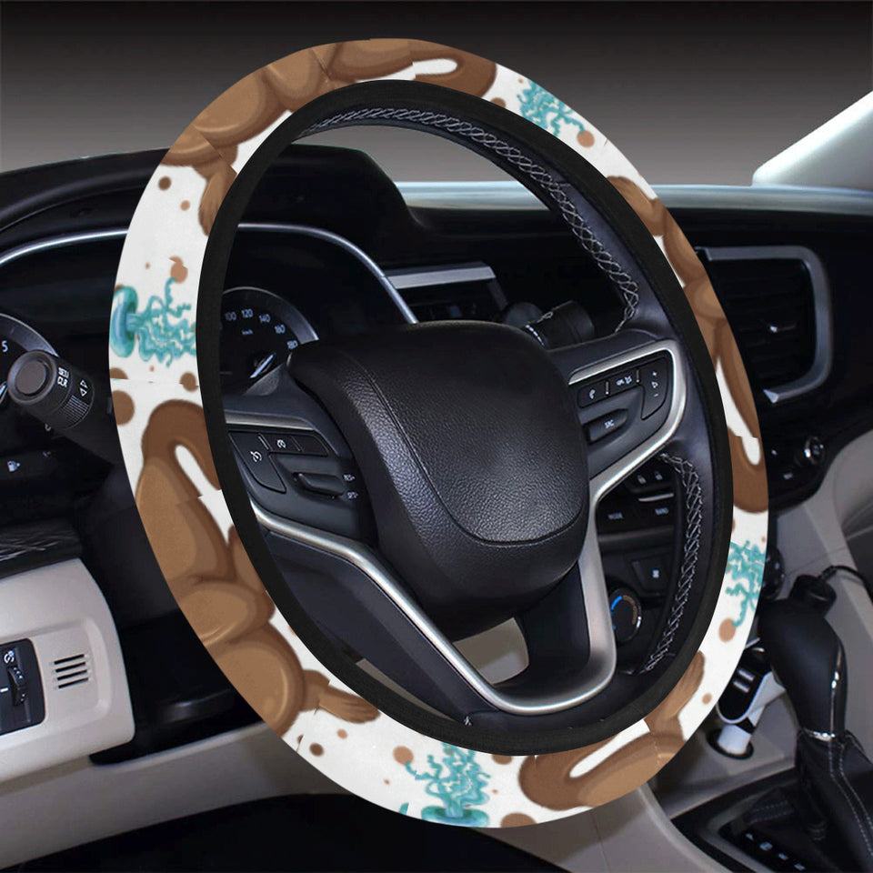 sea lion Seals jellyfish pattern Car Steering Wheel Cover