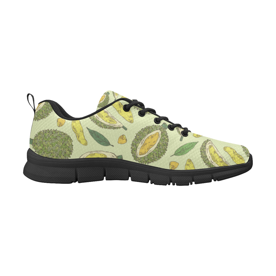 Durian leaves pattern background Women's Sneaker Shoes