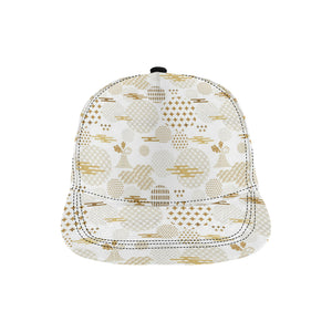 Beautiful gold japanese pattern All Over Print Snapback Cap