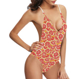 Tropical grapefruit pattern Women's One-Piece Swimsuit