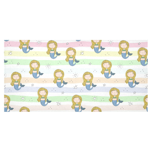 Cute hand drawn mermaid Tablecloth