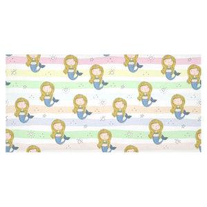 Cute hand drawn mermaid Tablecloth