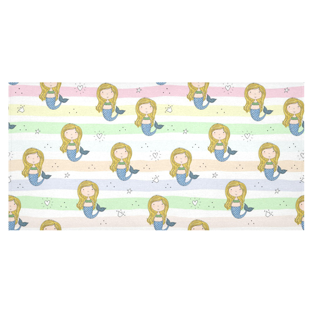 Cute hand drawn mermaid Tablecloth