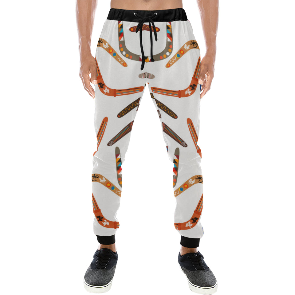 Boomerang Australian aboriginal ornament pattern Unisex Casual Sweatpants