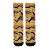 Kangaroo Australian aboriginal art pattern Crew Socks