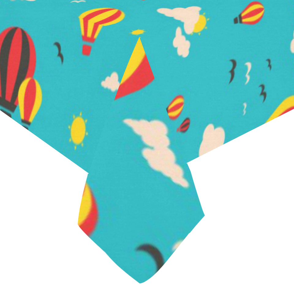 Hot Air Balloon Sky Pattern Tablecloth