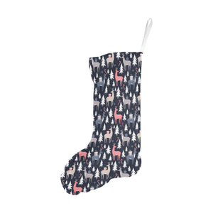 Deers Winter Christmas pattern Christmas Stocking