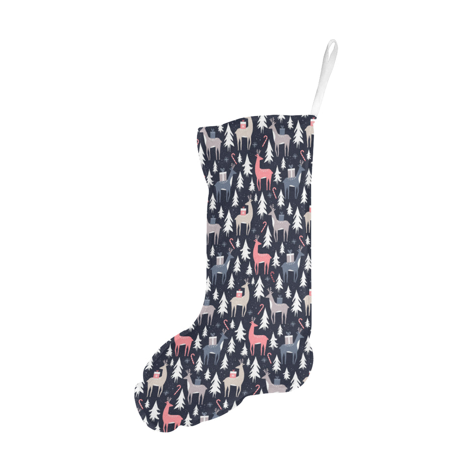 Deers Winter Christmas pattern Christmas Stocking