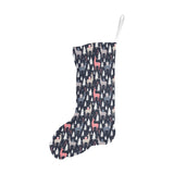 Deers Winter Christmas pattern Christmas Stocking