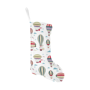 Hot air balloon pattern Christmas Stocking