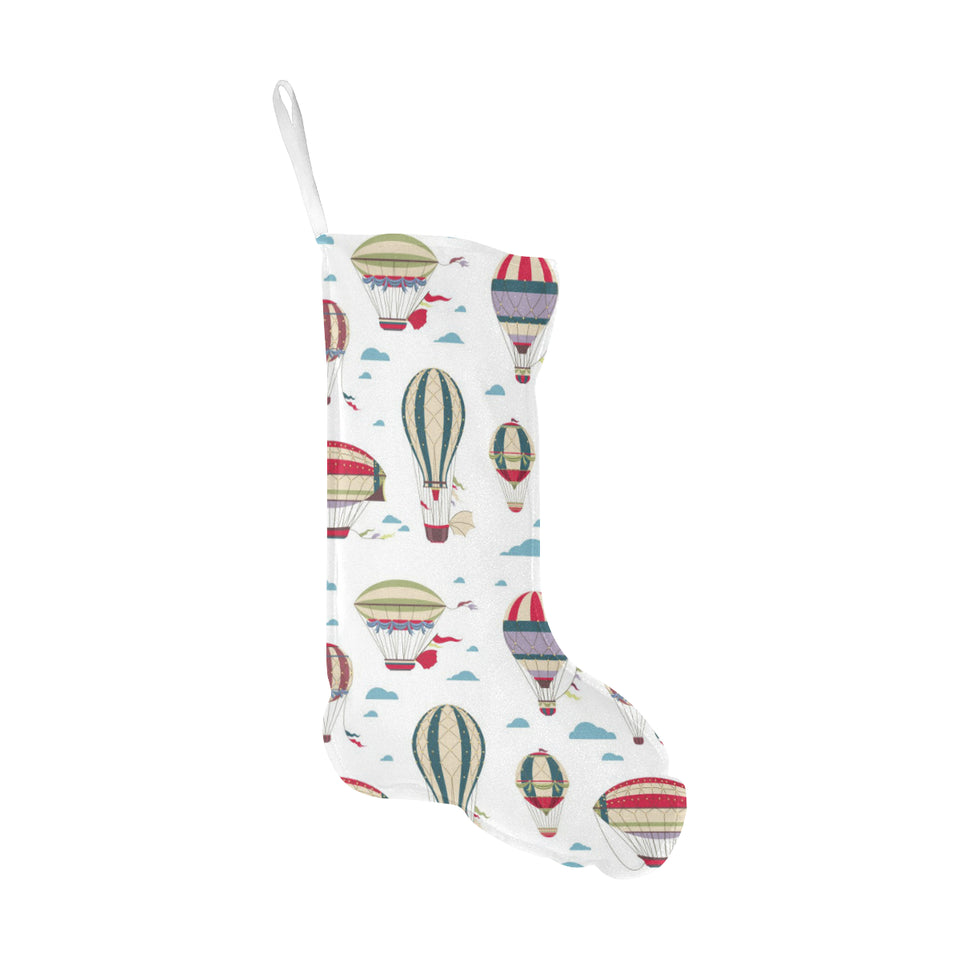 Hot air balloon pattern Christmas Stocking