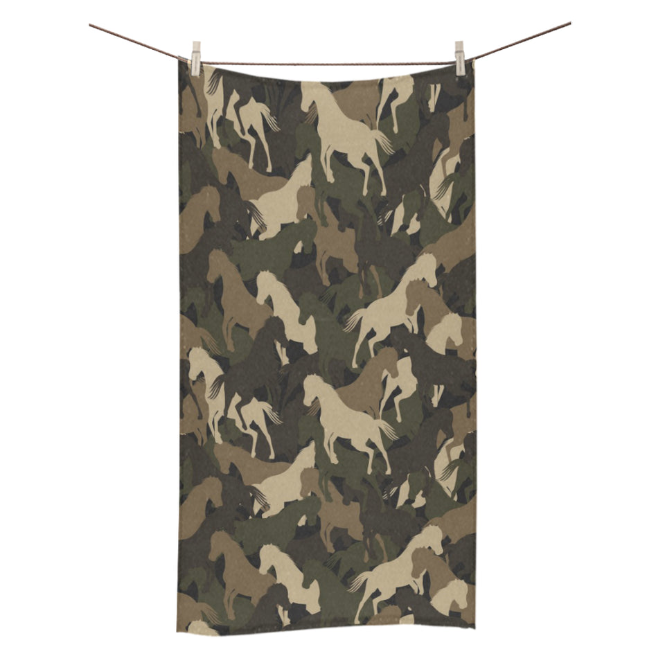Horse Camouflage Pattern Bath Towel