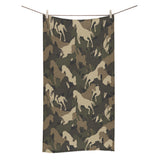 Horse Camouflage Pattern Bath Towel
