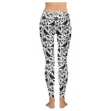Crow dark floral pattern Women's Legging Fulfilled In US