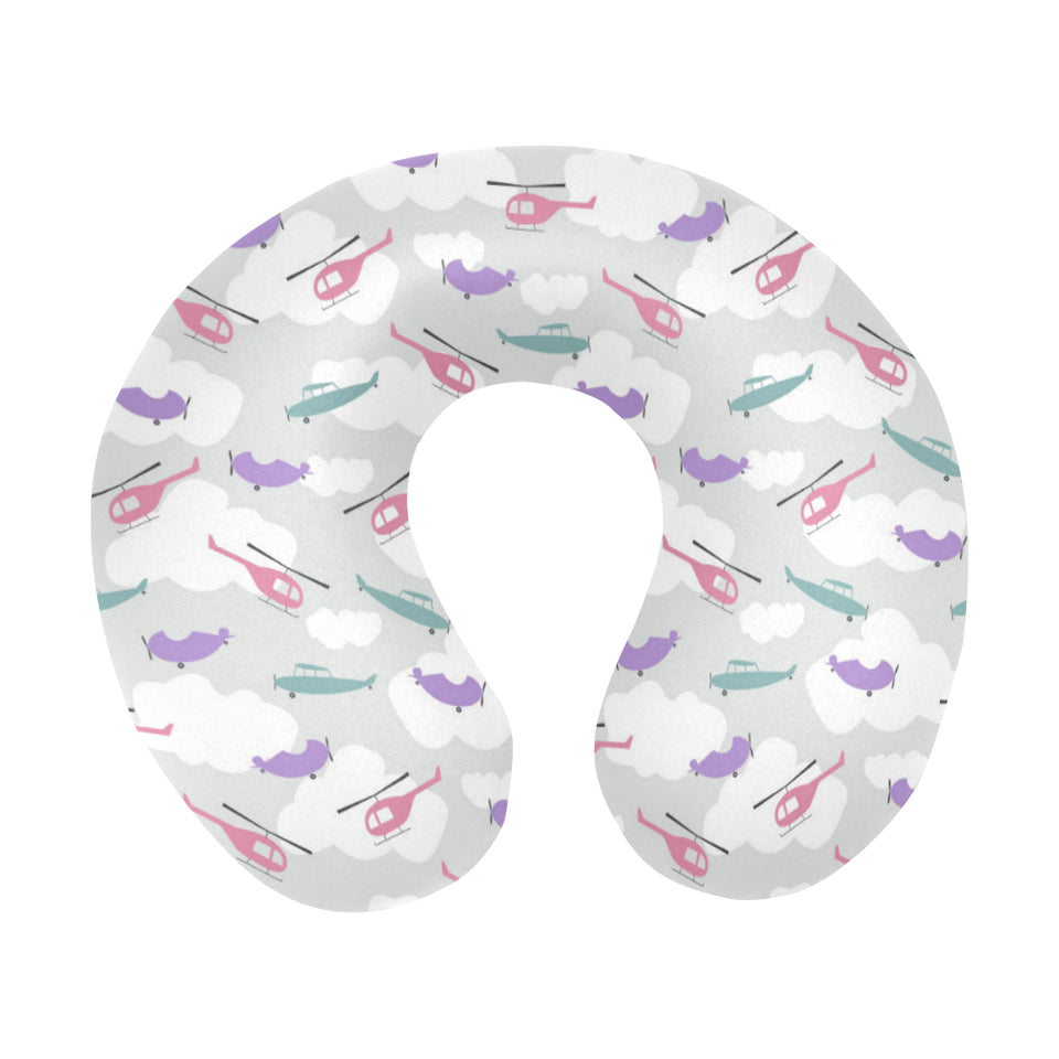 Helicopter plane pattern U-Shaped Travel Neck Pillow