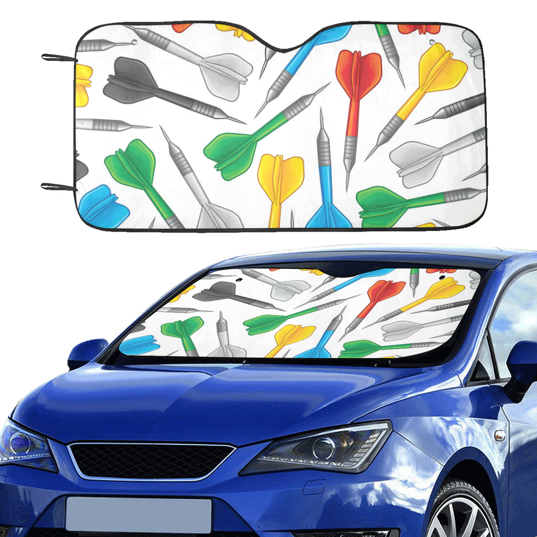 Darts Pattern Print Design 03 Car Sun Shade