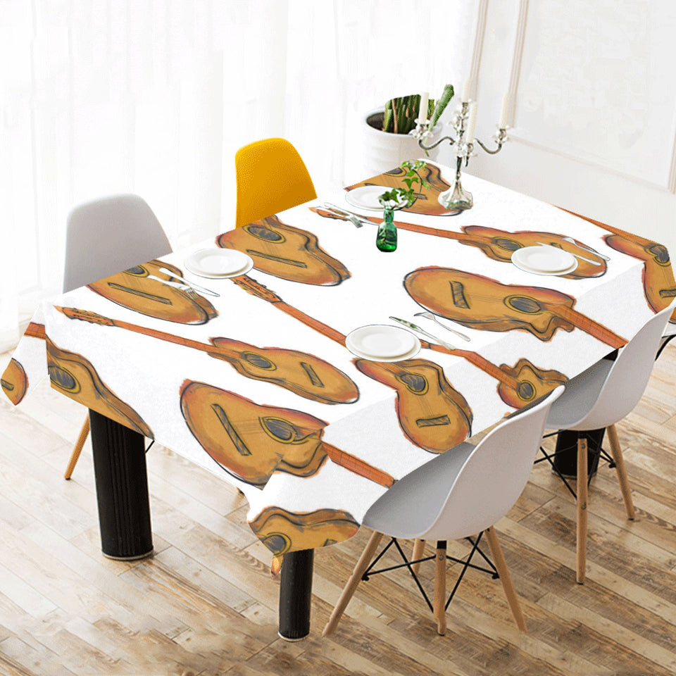 Paint Guitar Pattern Tablecloth