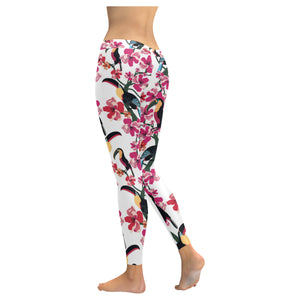 Toucan flower design pattern Women's Legging Fulfilled In US