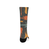 electric guitars pattern Crew Socks