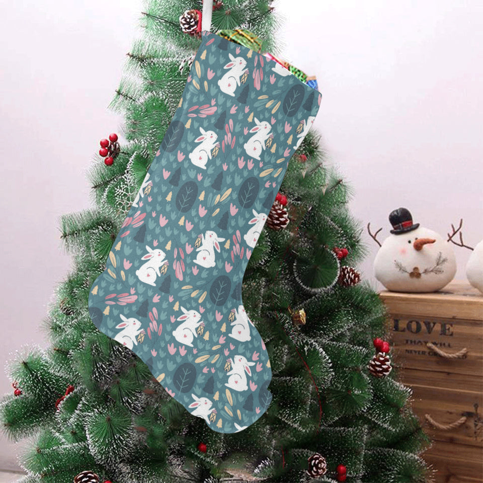 Cute rabbit pattern Christmas Stocking