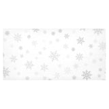 Snowflake pattern white background Tablecloth