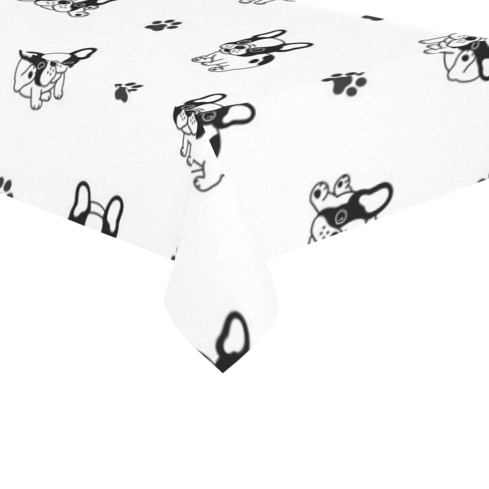Cute french bulldog paw pattern Tablecloth