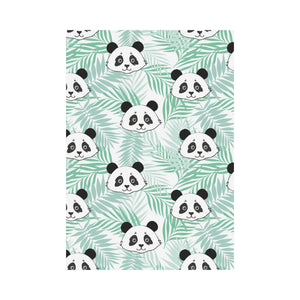 Panda pattern tropical leaves background House Flag Garden Flag