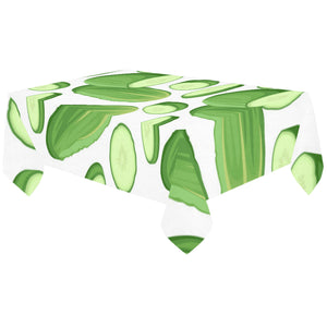 cucumber whole slices pattern Tablecloth