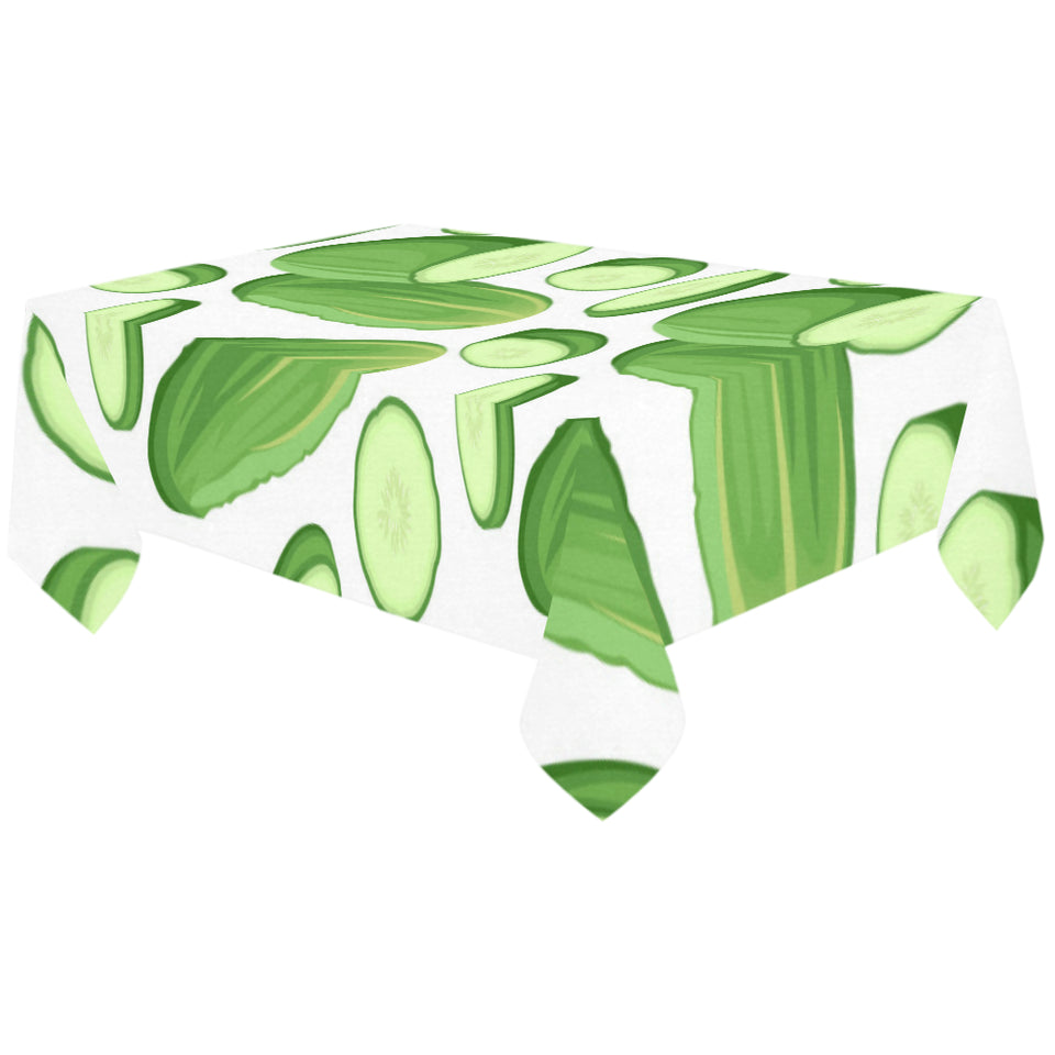 cucumber whole slices pattern Tablecloth