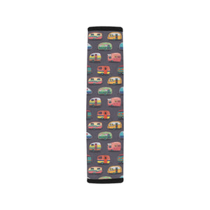 Camper Van Pattern Print Design 02 Car Seat Belt Cover