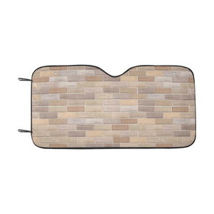 Brick Printed Pattern Print Design 01 Car Sun Shade