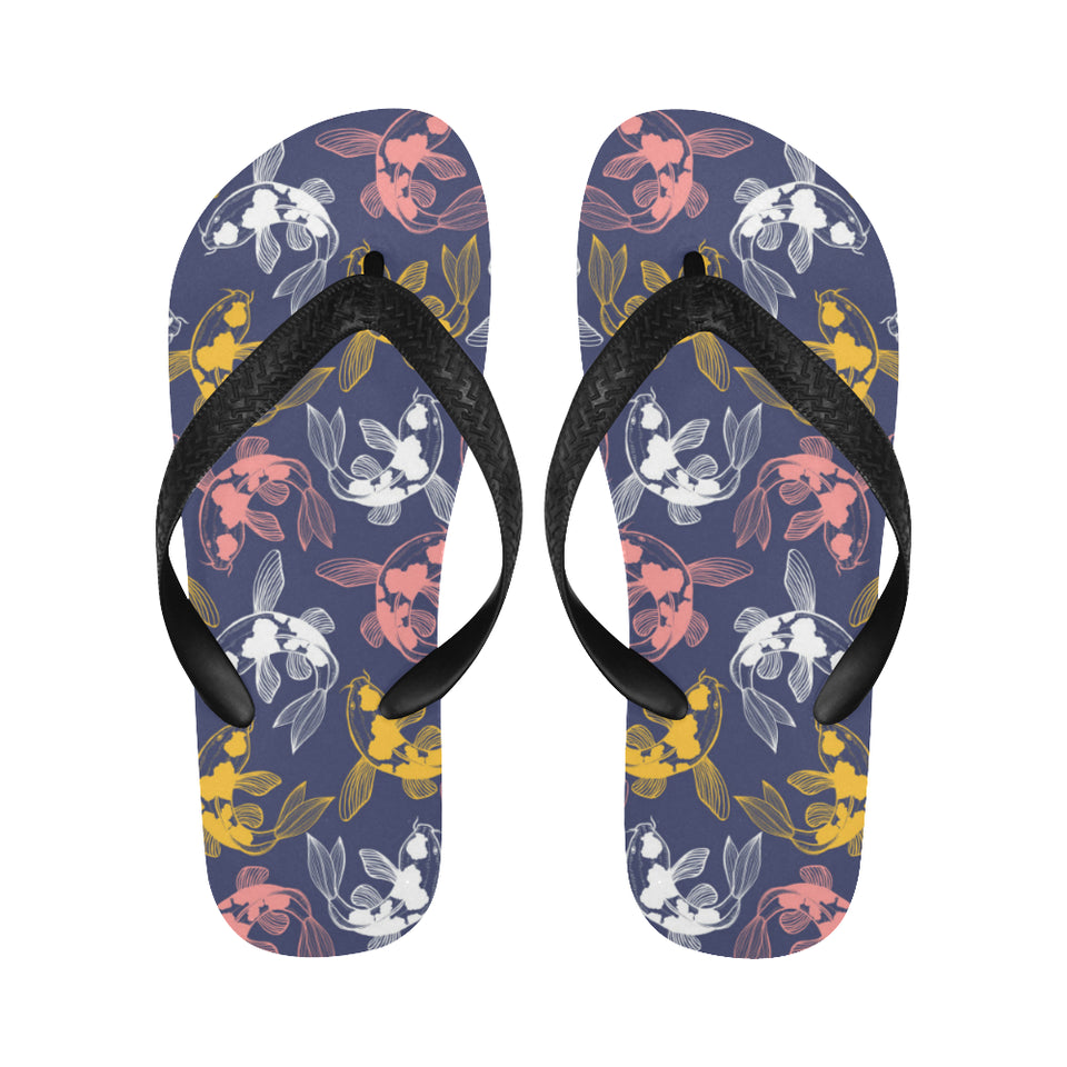 Fancy Carp pattern Unisex Flip Flops