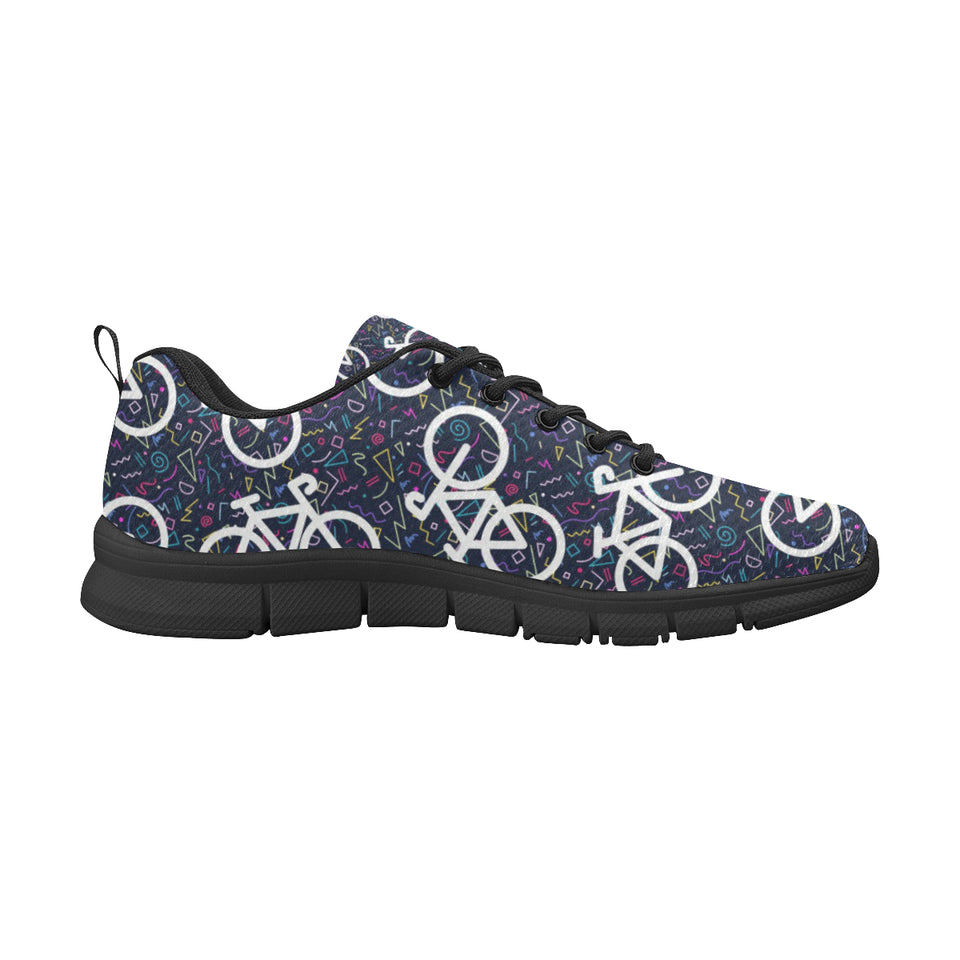 Bicycle Pattern Print Design 03 Men's Breathable Sneakers ( Model 055)