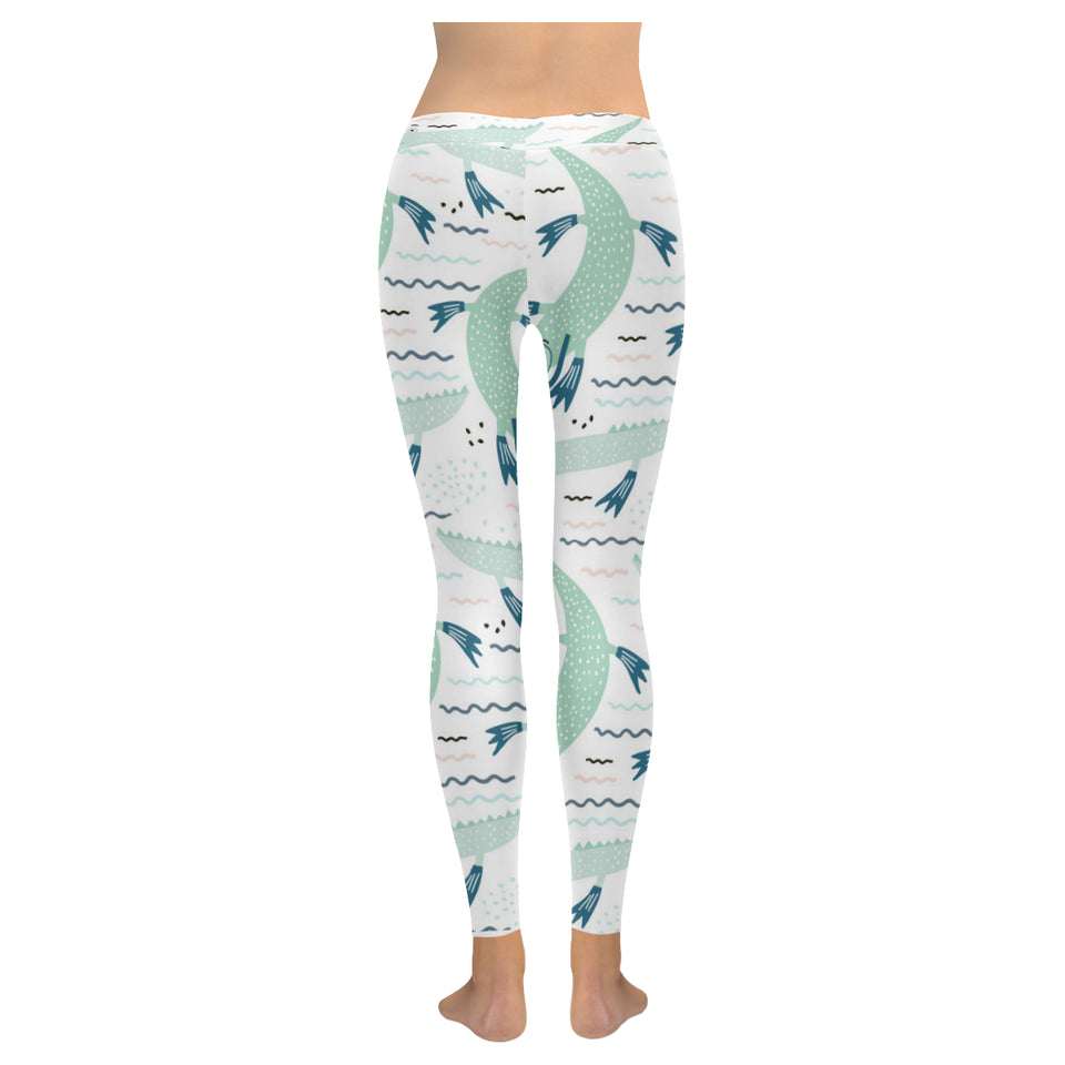 Crocodile diver pattern Women's Legging Fulfilled In US