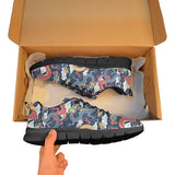 Blue red dragon cloud pattern Men's Sneaker Shoes