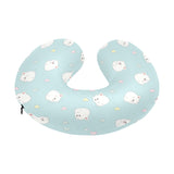 White cute hamsters heart pattern U-Shaped Travel Neck Pillow