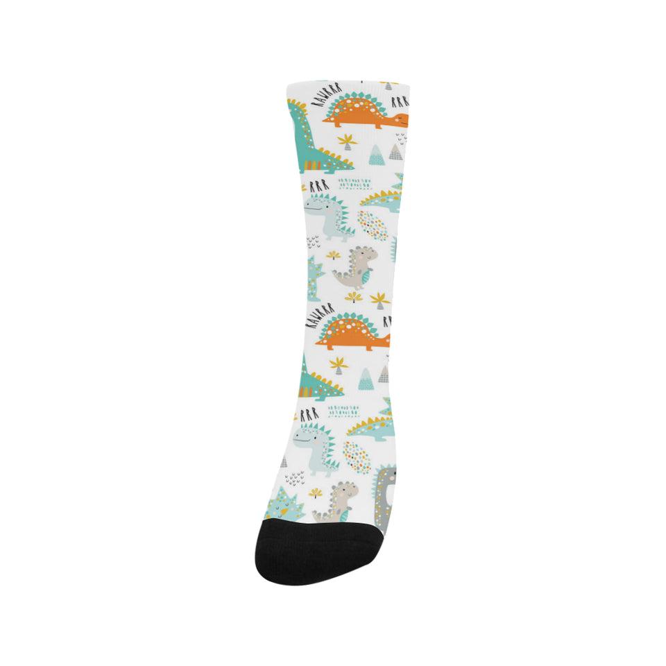 Cute funny kids dinosaurs pattern Crew Socks