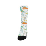 Cute funny kids dinosaurs pattern Crew Socks