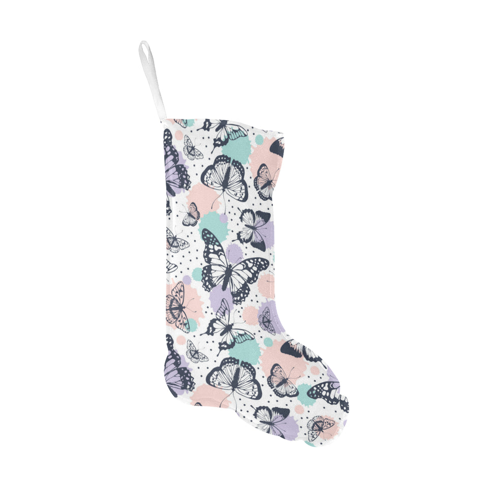Butterfly pattern Christmas Stocking