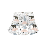Polar bears star poka dot pattern Unisex Bucket Hat