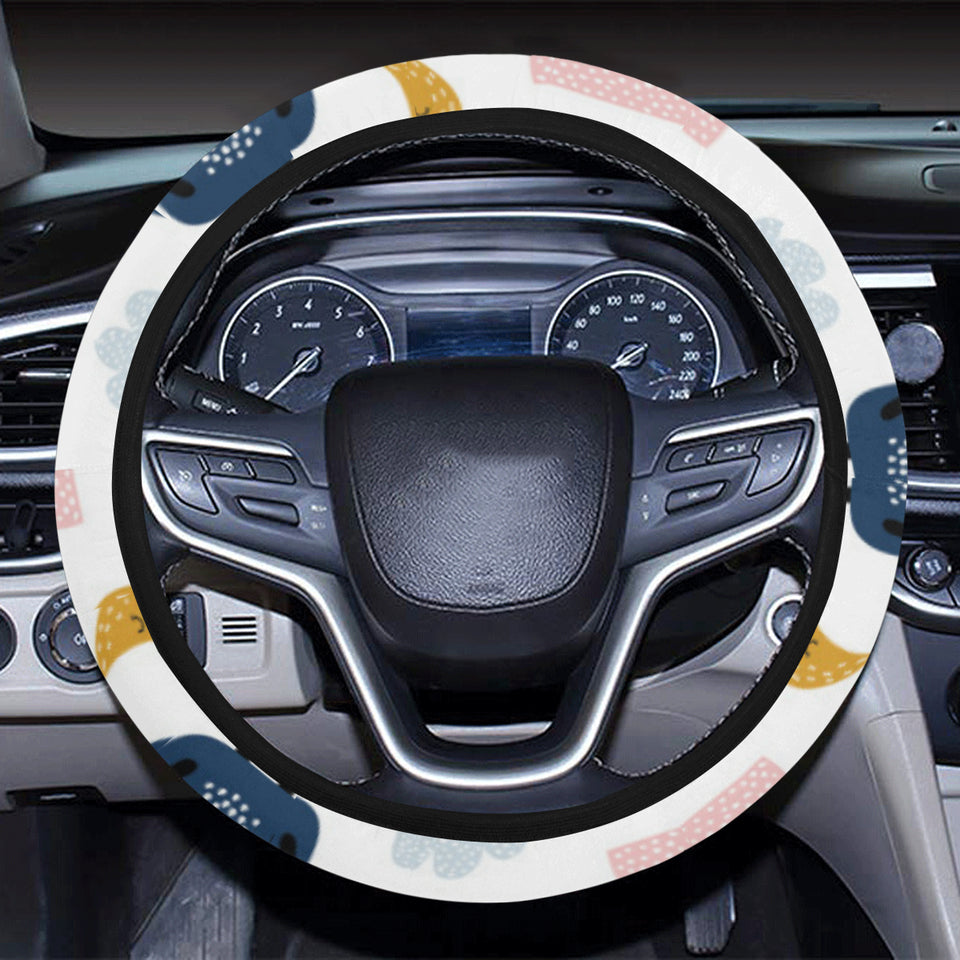 Cute sleeping sheep moon cloud pattern Car Steering Wheel Cover