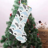 Cute dolphins Childish Style pattern Christmas Stocking